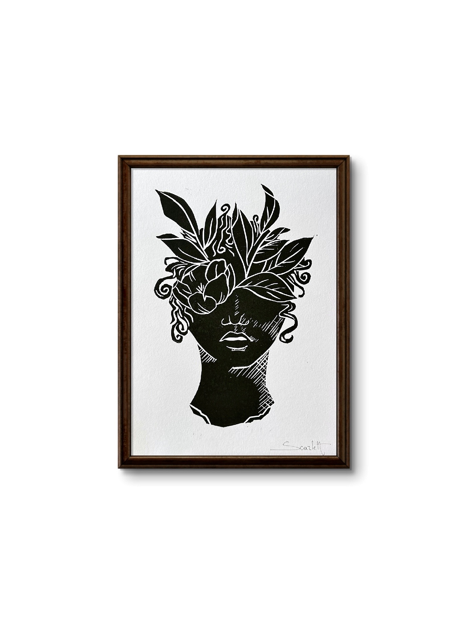 Linogravure série 'Linogravures - Antique 2'