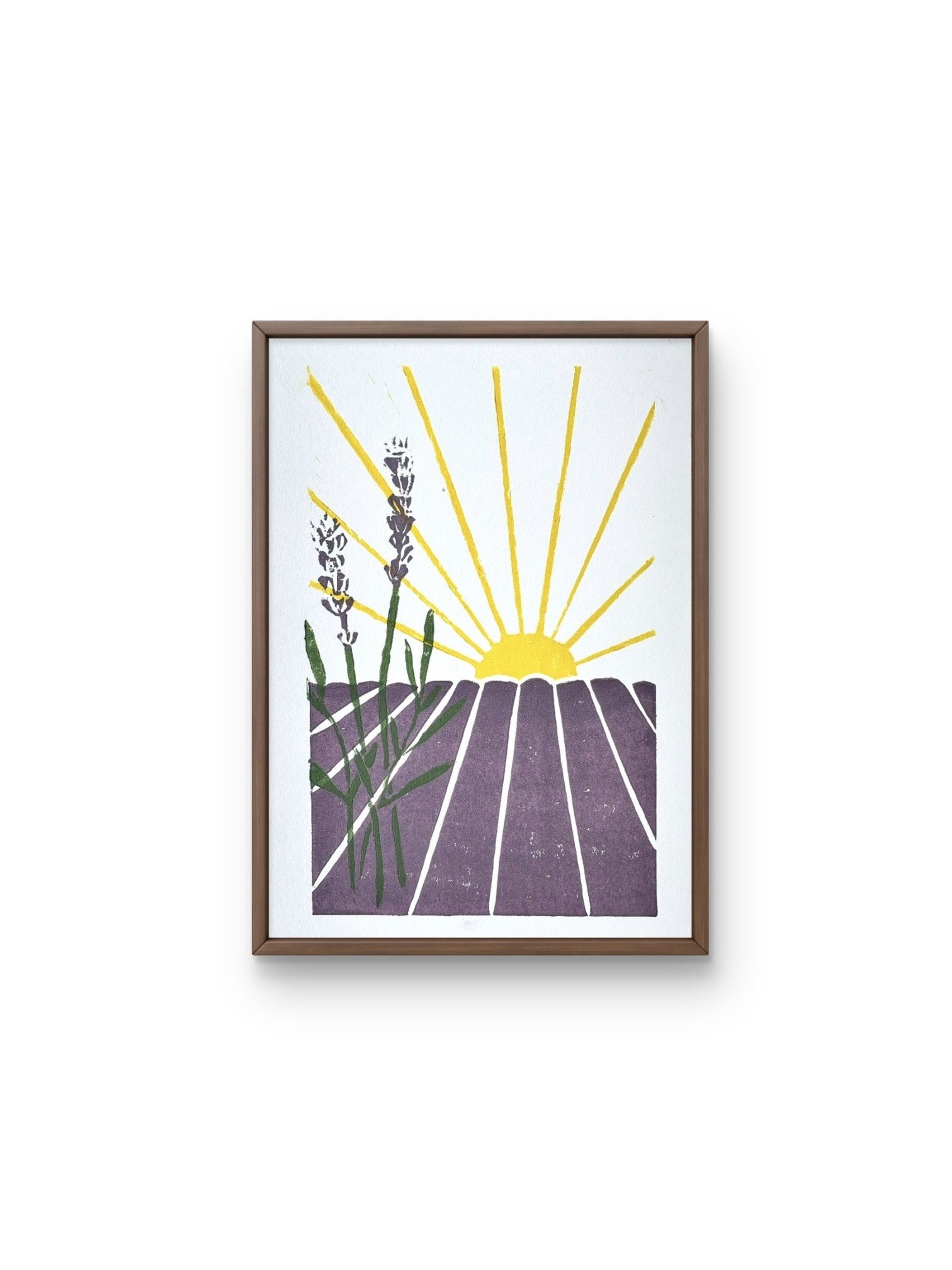 Linogravure série 'Linogravures - Provence'