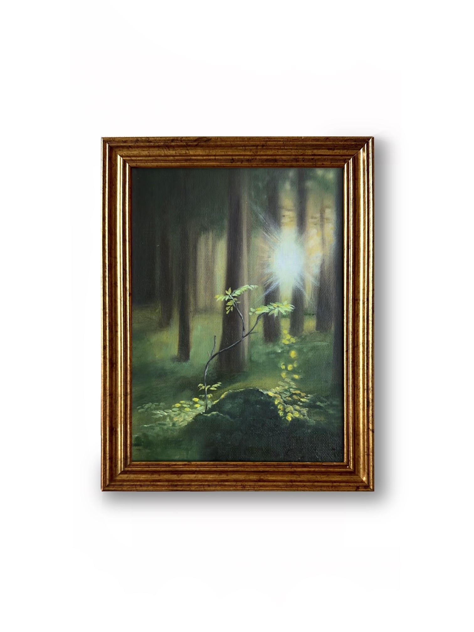 Linogravure série 'Les minis - Peaceful Forest'